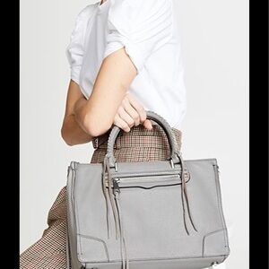 Rebecca Minkoff Reagan Satchel Grey Leather